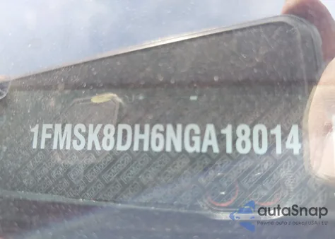 2022 Ford Explorer Xlt from USA, damaged, VIN 1FMSK8DH6NGA18014